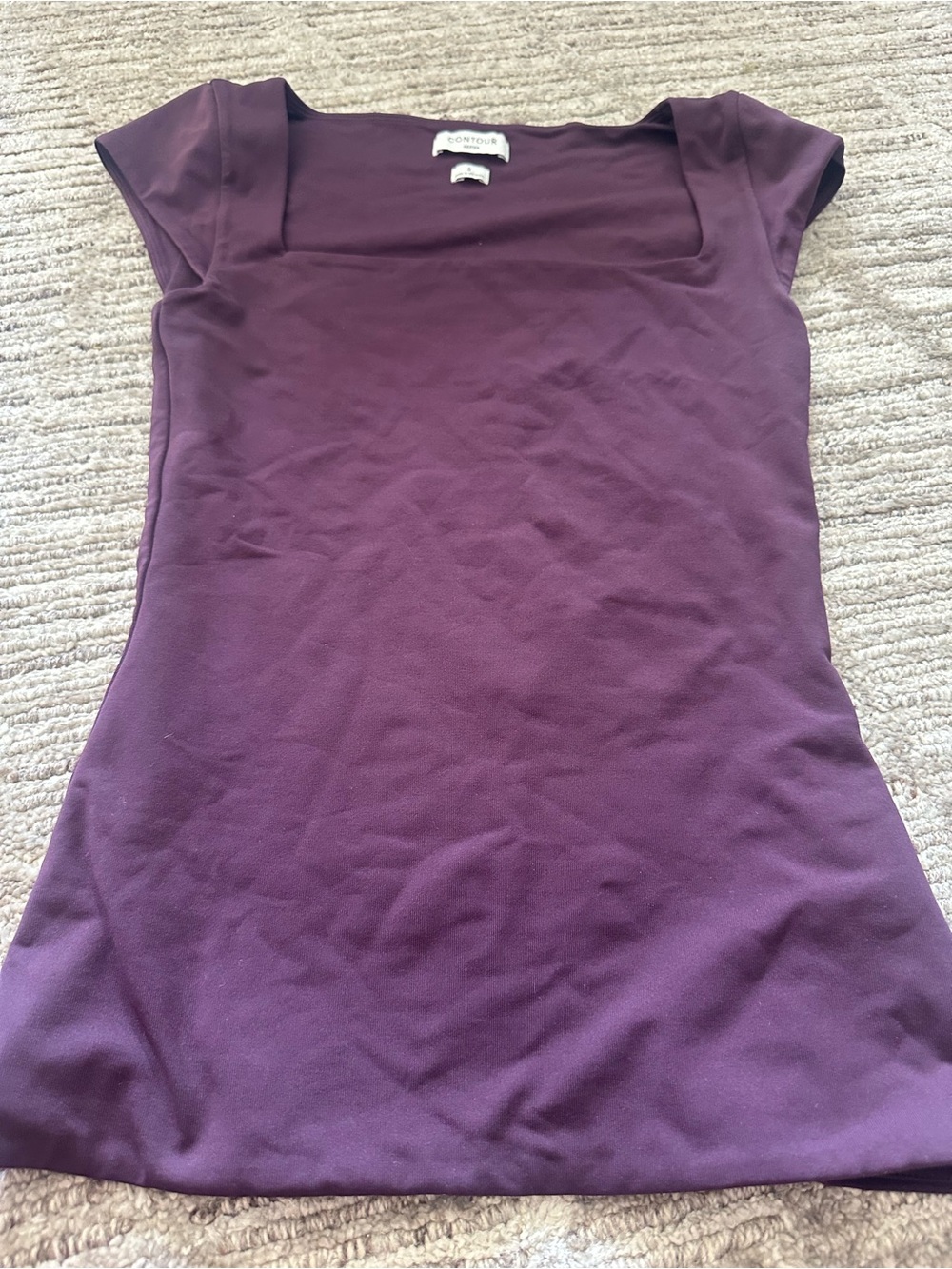 Aritzia Plum Square Neck Cap Sleeve Tank